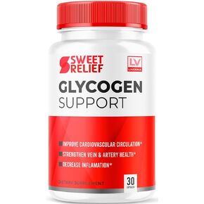 1 Pack - Sweet Relief Glycogen Capsules, Sweet Relief Vitamins, Sweet Relief Glycogen Advancced Formula, Sweet Relief Glycogen Vitamin Capsules, Sweet Relief For Health, 30 Capsules For 30 days.