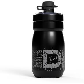 CamelBak Podium Dirt Series 15oz Mountain Bike Water Bottle with Mud Cap - Easy Squeeze Bottle - Fits Most Bike Cages, Asphalt