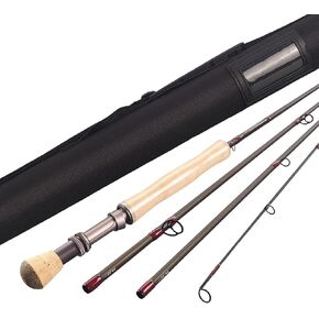Aventik Fly Fishing Rods Z European Master Design Wild Trout Perfect Cast IM12 Nano 9’ LW5, LW6, LW7, LW8 All in 4 Pieces Ultra Fast Action Quality Carbon Rod Tube Super Light Carp Fly Rod