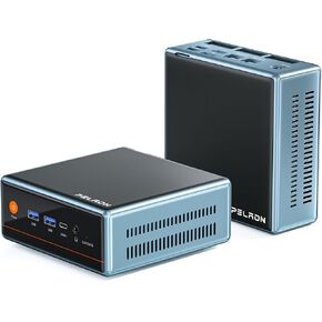 PELADN WO4 Mini PC,AMD Ryzen5 5500U (6C/12T up to 4.0Ghz), 16GB DDR4 3200MHz, 512GB NVME SSD Desktop Computer, Triple Output/WiFi6/BT5.2/DP1.4/HDMI2.0/USB3.2/Win11 Pro for Gaming/Office/Home