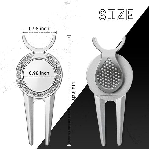 Mile High Life Golf Divot Repair Tool with Magnetic Golf Ball Marker, Golf Club Holder, Golf Gift for Golfer in Saudi Arabia