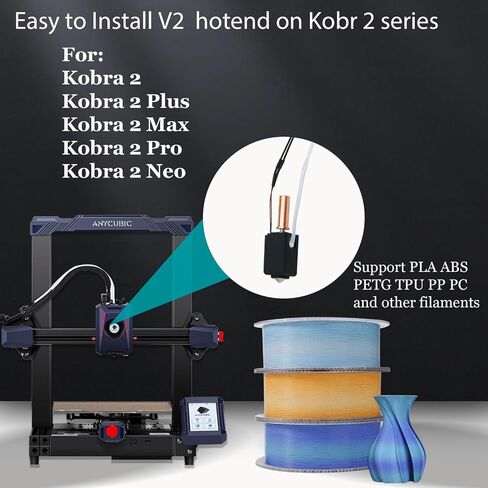 JUUPINE Neptune 4 Plus Print Head Extruder HotEnd Kit for Neptune 4 Plus/4 Max,All Metal Hot End with Nozzle and Silicone Sleeve,3D Printer AccessoriesHot End Extruder Head Heating Block Kit in Saudi Arabia