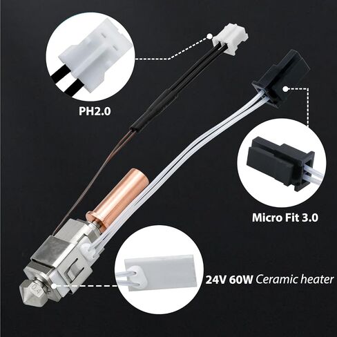 JUUPINE Neptune 4 Plus Print Head Extruder HotEnd Kit for Neptune 4 Plus/4 Max,All Metal Hot End with Nozzle and Silicone Sleeve,3D Printer AccessoriesHot End Extruder Head Heating Block Kit in Saudi Arabia