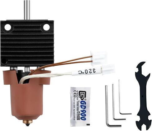 JUUPINE Neptune 4 Plus Print Head Extruder HotEnd Kit for Neptune 4 Plus/4 Max,All Metal Hot End with Nozzle and Silicone Sleeve,3D Printer AccessoriesHot End Extruder Head Heating Block Kit in Saudi Arabia
