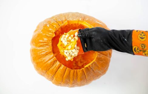 Pumpkin Scraper Glove – As Seen On Shark Tank - Mess Free and Fun Pumpkin Carving Kit – Carve and Clean Jack-O-Lantern Guts with Ease and Zero Mess on Your Hands! (Adult Kit) in Saudi Arabia