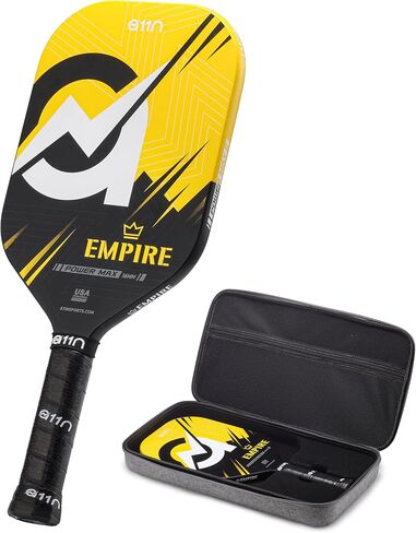 A11N SPORTS Empire Thermoformed Edgeless Pickleball Paddle | Carbon Fiber Face with SuperGrit Texture for Ultimate Spin | Longer Handle for Double-Handed Backhand in Saudi Arabia