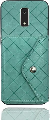Compatible with Tracfone BLU View 4 Wallet Case with Crossbody Shoulder Strap Stand Credit Card Holder Lanyard Slot Cell Accessories Phone Cover for Blue View4 B135DL Women Blue in Saudi Arabia