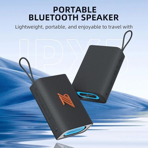 Bluetooth Speaker TWS Small Speakers Clear Loud Stereo Sound Portable Media Players Wireless Speaker with Lights IPX5 Waterproof Speakers Long Playtime for Home Party Outdoor Beach Electronic Gadgets in Kuwait
