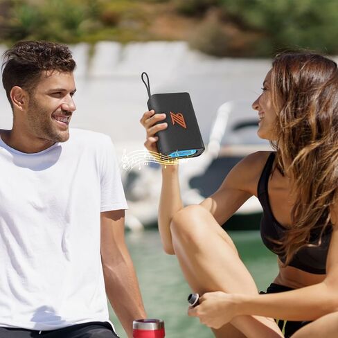 Bluetooth Speaker TWS Small Speakers Clear Loud Stereo Sound Portable Media Players Wireless Speaker with Lights IPX5 Waterproof Speakers Long Playtime for Home Party Outdoor Beach Electronic Gadgets in Kuwait