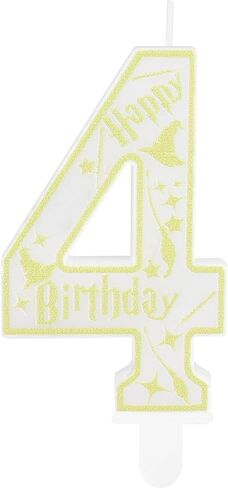 شموع عيد ميلاد هاري رقم 8 شمعة، زينة عيد ميلاد بوتر الثامن للأولاد والبنات، شموع عيد ميلاد المدرسة السحرية للكيك، أغطية كعكة المعالج للأطفال، لوازم الاحتفال بالذكرى السنوية لحفلات أعياد الميلاد in Kuwait