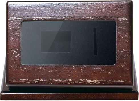 حالة عرض حلقة Wooden Championship ، حامل الحلقة الرياضية للكرة اللينة ، البيسبول ، عشاق كرة السلة ، صندوق تخزين مائل واحد لحلقات متعددة ، وعرض هدايا تذكارية رياضية (غير مدرجة) in Kuwait