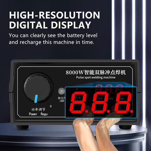ماكينة لحام البقعة، ماكينة لحام البقعة ببطارية 11000 مللي أمبير مع شاشة LCD، ماكينة لحام البقعة الصغيرة المحمولة 80 تروس مع قلم لحام البقعة الطويلة، شريط النيكل وشحن USB in Saudi Arabia