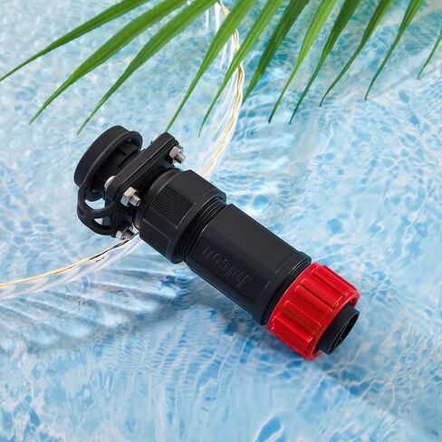 Amylove 2 Sets Trolling Motor Plug Receptacle Set Marine Boat Power Connector Waterproof Boat Plug 12 24 36 48 Volt Marine Plug for Freshwater Saltwater Trolling Motor Fishing Reel in Saudi Arabia