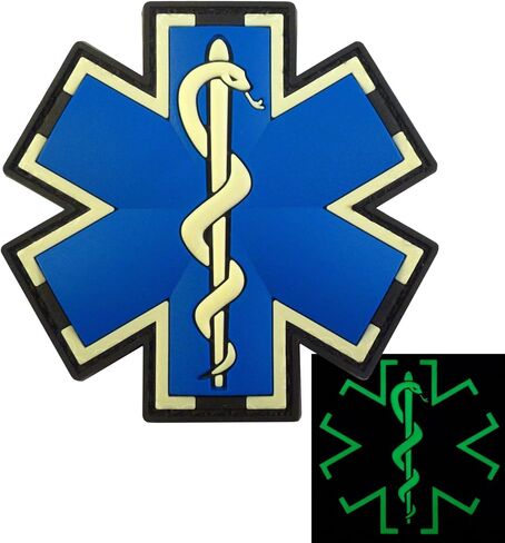 توهج أسود داكن EMS EMT مسعف معنويات المسعفين التكتيكي PVC اللمس السحابة التصحيح in Saudi Arabia