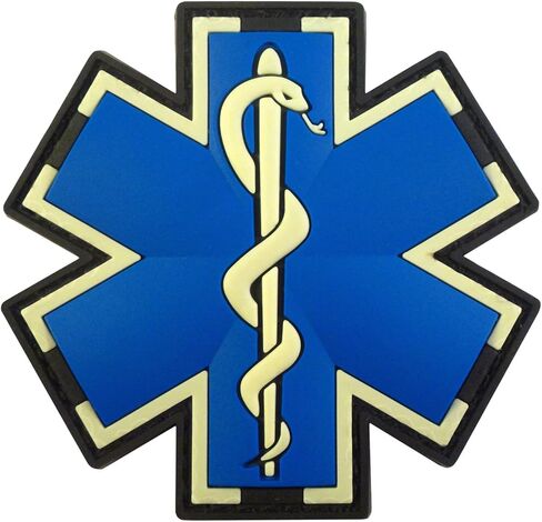 توهج أسود داكن EMS EMT مسعف معنويات المسعفين التكتيكي PVC اللمس السحابة التصحيح in Saudi Arabia