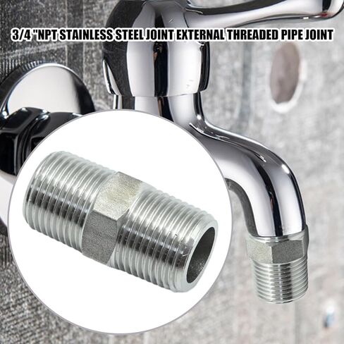 4 PCS NPT Hex Nipple Stainless Steel 304 استبدال الأنابيب الخيوط لأنابيب Home Brew Kit (3/8 ") in Kuwait