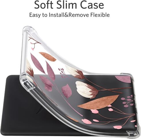 CoBak Clear Case for All-New Kindle Paperwhite 12th Gen 2024 (7") & Kindle Colorsoft Signature Edition (7") - Lightweight, Scratch-Proof Silicone Back Cover in Kuwait