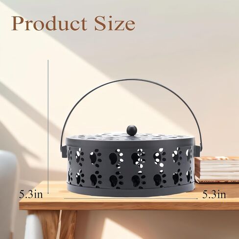 Cute Cat's Claw Mosquito Coil Holder with Handle Metal Fireproof Mosquito Coils Burner Outdoor Camping Use in Saudi Arabia