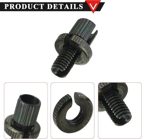 PRO BAT 8mm/0.31'' M8 Clutch Brake Adjusting Nuts Universal Motorcycle Cable Adjuster, Silver 6pcs in Saudi Arabia