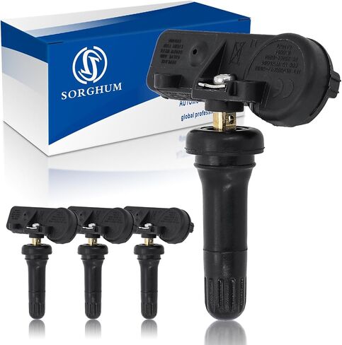 Sorghum Tire Pressure Monitoring System - Pre-Programmed TPMS Sensors 4 Packs 315MHz Compatible with 2010-2019 Hyundai Sonata Elantra Genesis Coupe Kia Forte Optima Soul Replace# 52933-2M000 in Kuwait