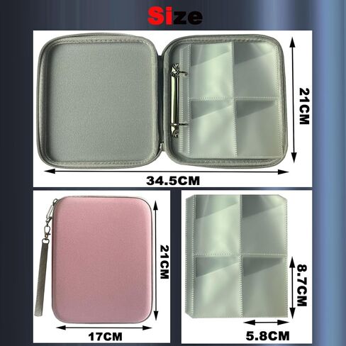 Card Case Compatible for Yoto Card Case Holder 80 Pockets Card Folder Card Binder with Zipper fit 2.3 * 3.4 inch Player Card Mini Audiobook Cards in Saudi Arabia