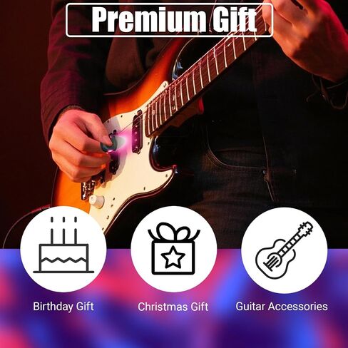 LED Guitar Pick - Electric Guitar Accessories LED Glowing Guitar Pick Guitar Picks For Electric Guitar Guitar Picks For Acoustic Guitar （Green） in Saudi Arabia