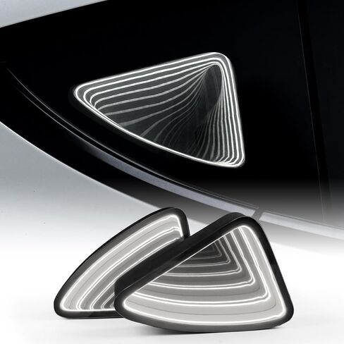 for Tesla Model Y 2019-2024 LED Rear Back Quarter Window Light Rocket Aerospace Theme Decoration Lights Kits Exterior Accessories DC 15V in Kuwait