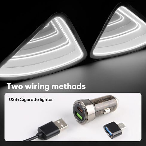 for Tesla Model Y 2019-2024 LED Rear Back Quarter Window Light Rocket Aerospace Theme Decoration Lights Kits Exterior Accessories DC 15V in Kuwait