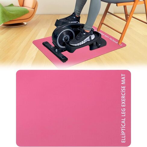 TOBWOLF Non-Slip Workout Mat for Under Desk Ellipticals, Exercise Mat for Ellipse Leg Exerciser Machine, Apply to Foot & Leg Pedal Exerciser for Seniors Fitness, Enhanced Stability & Floor Protection in Saudi Arabia