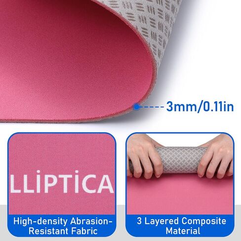 TOBWOLF Non-Slip Workout Mat for Under Desk Ellipticals, Exercise Mat for Ellipse Leg Exerciser Machine, Apply to Foot & Leg Pedal Exerciser for Seniors Fitness, Enhanced Stability & Floor Protection in Saudi Arabia