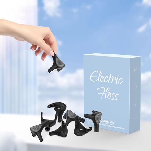Voraiya Flosser Refills, 50 Voraiya Floss Heads, Reusable Woven Floss, Floss Without PFAS & Unwaxed Dental Floss (White) in Saudi Arabia