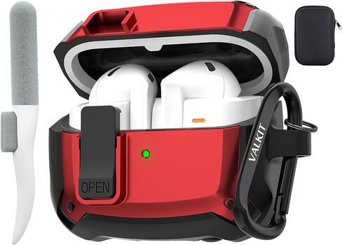 Valkit Compatible Galaxy Buds 3 & 3 Pro Case with Cleaner Kit, Soft TPU Protective Fits Samsung Buds 3 Case Shockproof Cover for Samsung Galaxy Buds Pro 3 Case with Portable Keychain (Transparent) in Saudi Arabia