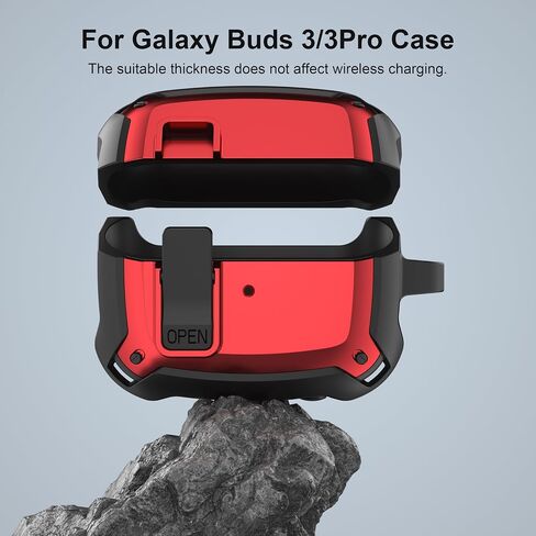 Valkit Compatible Galaxy Buds 3 & 3 Pro Case with Cleaner Kit, Soft TPU Protective Fits Samsung Buds 3 Case Shockproof Cover for Samsung Galaxy Buds Pro 3 Case with Portable Keychain (Transparent) in Saudi Arabia