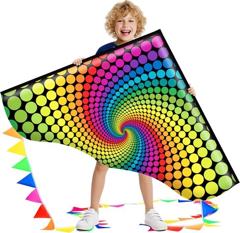 Xida Dragon Kites للأطفال الذين تتراوح أعمارهم بين 4 و 8 سنوات ، يسهل الطيران الطائرات الورقية للأطفال والبالغين ، طائرة ورقية المبتدئين للفتيان والبنات ، مقبض الطائرات الورقية وسلسلة ، طائرة ورقية سهلة التجميع لجميع الأعمار in Kuwait