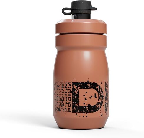Camelbak Podium Dirt Series 15oz Mountain Bike Bottle مع غطاء طيني - زجاجة سهلة الضغط - تناسب معظم أقفاص الدراجات ، الأسفلت in Kuwait