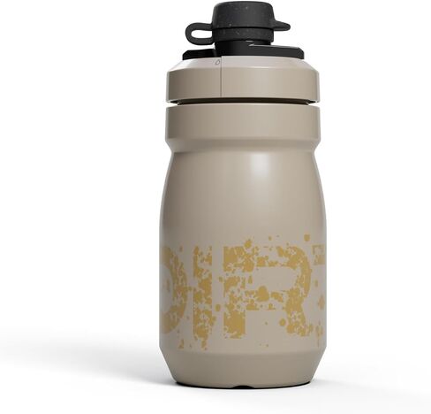 Camelbak Podium Dirt Series 15oz Mountain Bike Bottle مع غطاء طيني - زجاجة سهلة الضغط - تناسب معظم أقفاص الدراجات ، الأسفلت in Kuwait