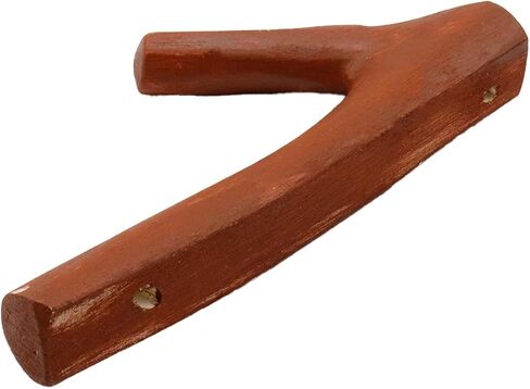 4Pcs Real Wood Tree Branch Wall Hook with Screw, Farmhouse Rustic Decorative Wooden Without Bark Trunk 2.5cm-3cm, Hook Dia.0.2" to 0.47",Walnut Color in Saudi Arabia