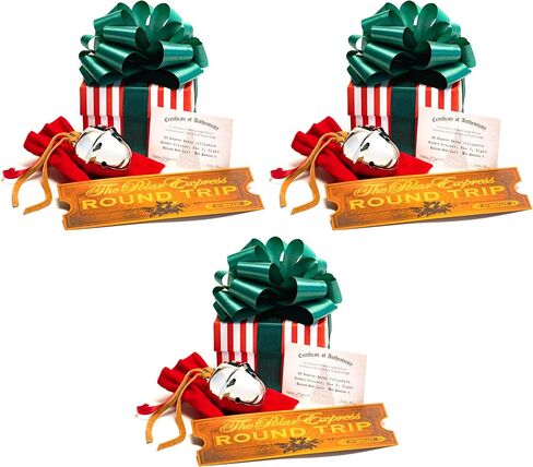 LilyDeal Polar Exp Sleigh Bell Gift Set with Round Trip Ticket (1) in Saudi Arabia