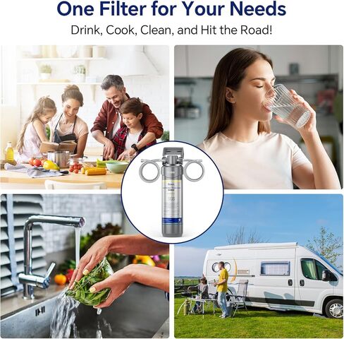 Stokk UR30 Under Sink Water Filter, Reduces Chlorine Bad Taste & Odor, 16000 Gallons Under Counter Water Filter Direct Connect to Kitchen Faucet, NSF/ANSI 42&372 in Saudi Arabia
