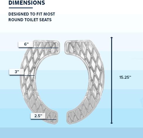 وسادة مقعد المرحاض في Morvat ، وسادة مسببة قابلة للغسل للمراحيض وكرسي كومود ، وأقصى قدر من الراحة في تخفيف الألم ، ودعم لاصقة من اللاصق لكبار السن والمعاقين ، والأزرق ، والرحلة in Kuwait