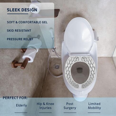 وسادة مقعد المرحاض في Morvat ، وسادة مسببة قابلة للغسل للمراحيض وكرسي كومود ، وأقصى قدر من الراحة في تخفيف الألم ، ودعم لاصقة من اللاصق لكبار السن والمعاقين ، والأزرق ، والرحلة in Kuwait