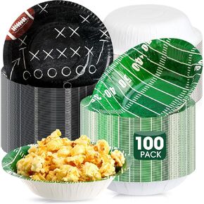 50 Pcs 16 oz Football Paper Bowls Disposable Football Bowls Football Party Snack Bowls Football Party Supplies Football Dessert Bowls for Game Day Hot Cold Soup Salad Home Decor in Kuwait