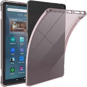 Clear Case for Amazon Fire Max 11 (2023 Release) - Ultra-Slim Soft TPU Transparent Cover, Lightweight & Durable Protection-Transparent