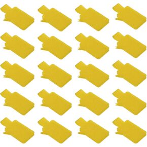 PATIKIL Cable Labels 1.3 x 0.87 Inch, 20 Pack Write on Cord Labels Self-Adhesive Hook and Loop Wire Tags for Electronics Computers Cable Management and Identification, Sky Blue