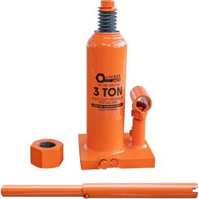 The Only Bottle Jack with Built-in Lock Nut. All The Safety of a Jack Stand, as Compact as a Bottle Jack. Includes Lift Pad & Cradle Accessories
