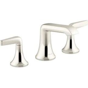 Kohler K-22020-4-SN Tempered Bathroom Sink Faucet, Vibrant Polished Nickel