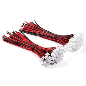 Chanzon 30 Pairs Jst-XH 2.54mm Pitch 22AWG 2 Pin Plug Connector with 7.87inch(20cm) UL1007 Tinned Copper Wire for DIY Item, Tiny Drone Battery, Etc.