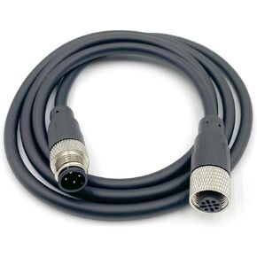 9.84Ft M12 Cable Connector 4 Pins Male to Female Straight Aviation Plug Electrical AWG22 A Code Industrial Male to Female Sensor PVC Socket Waterproof Device Network