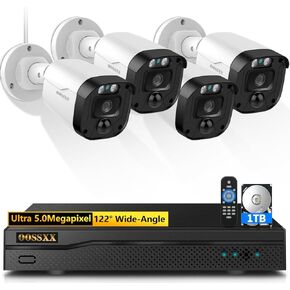 تعريف كامل HD 5MP نظام كاميرا الأمان السلك
