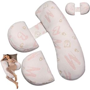 Pregnancy Pillows for Sleeping, Pregnancy Must Haves Body Pillow, Maternity Body Pillow for Adults, Support for Back, Legs, Belly, HIPS in Kuwait